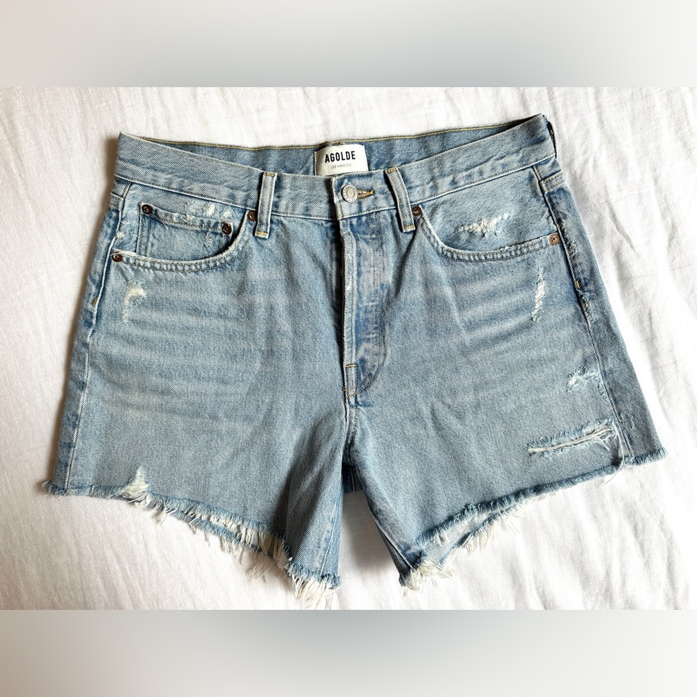 AGOLDE Parker Long Shorts size 28 color Swapmeet NWOT